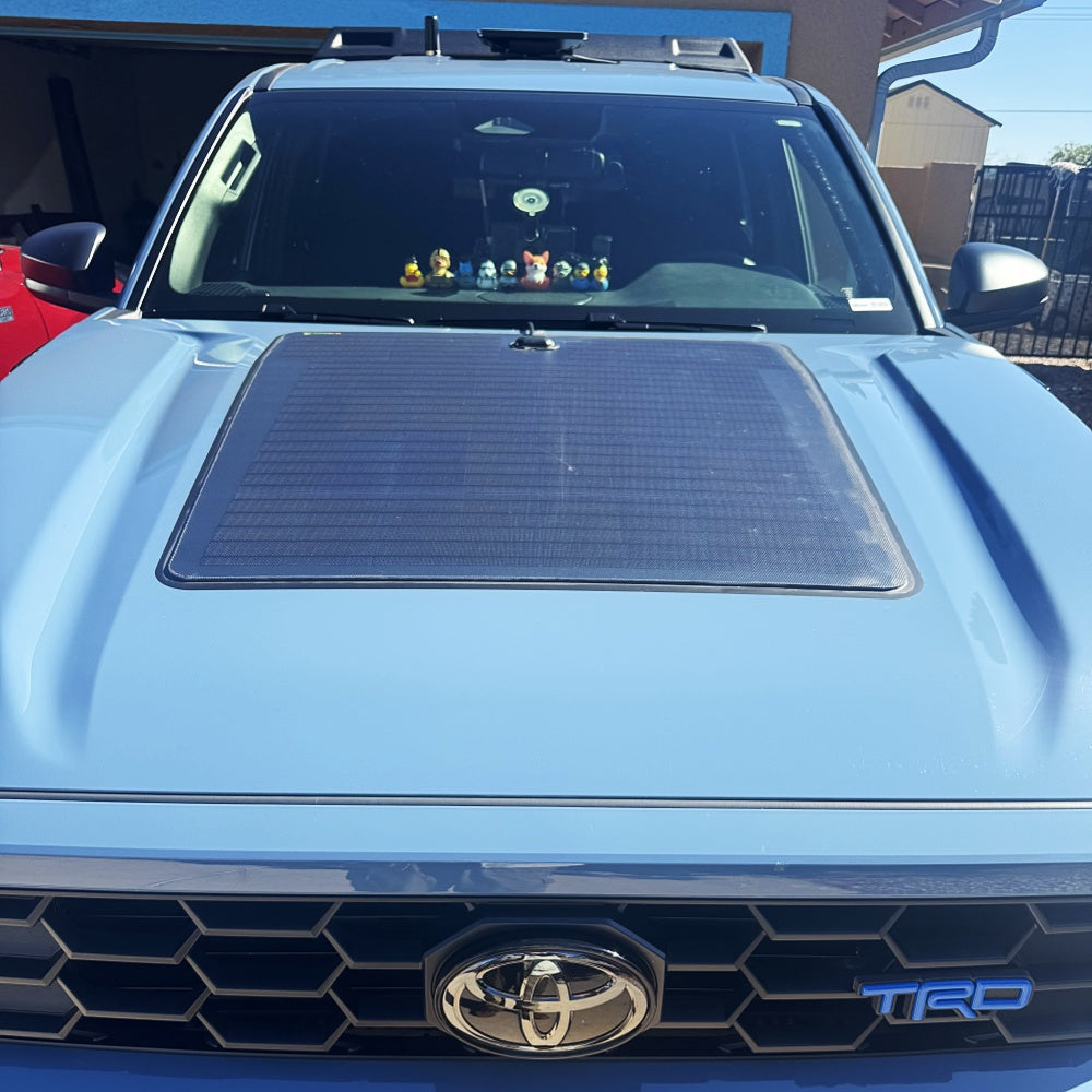 Toyota_4Runner_Lensun_100W_Hood_Flexible_Solar_Panel_11