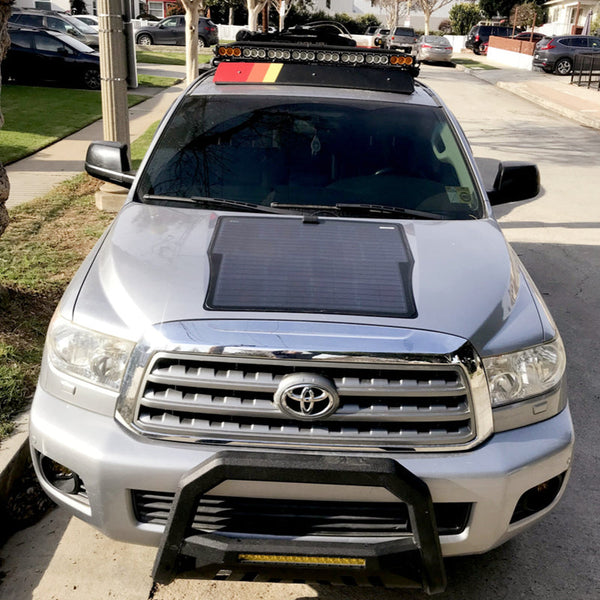 Toyota Sequoia 2nd Gen (2008-2022) Lensun 85W Hood Flexible Solar Panel-1